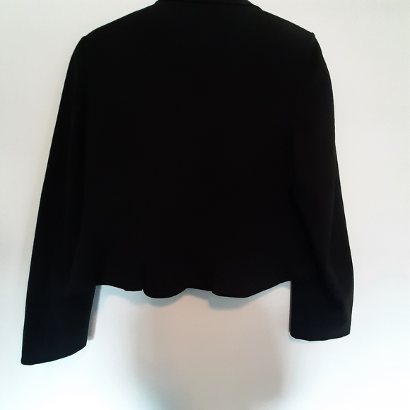 Basque womens black jacket size 14 exx condition missing waist belt - Picture 5 of 7